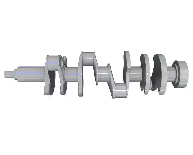 Crankshaft chevrolet engine 3D model