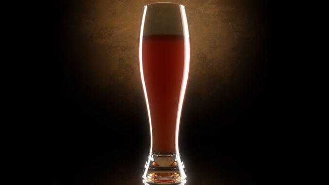 Glass Beer Free 3D model