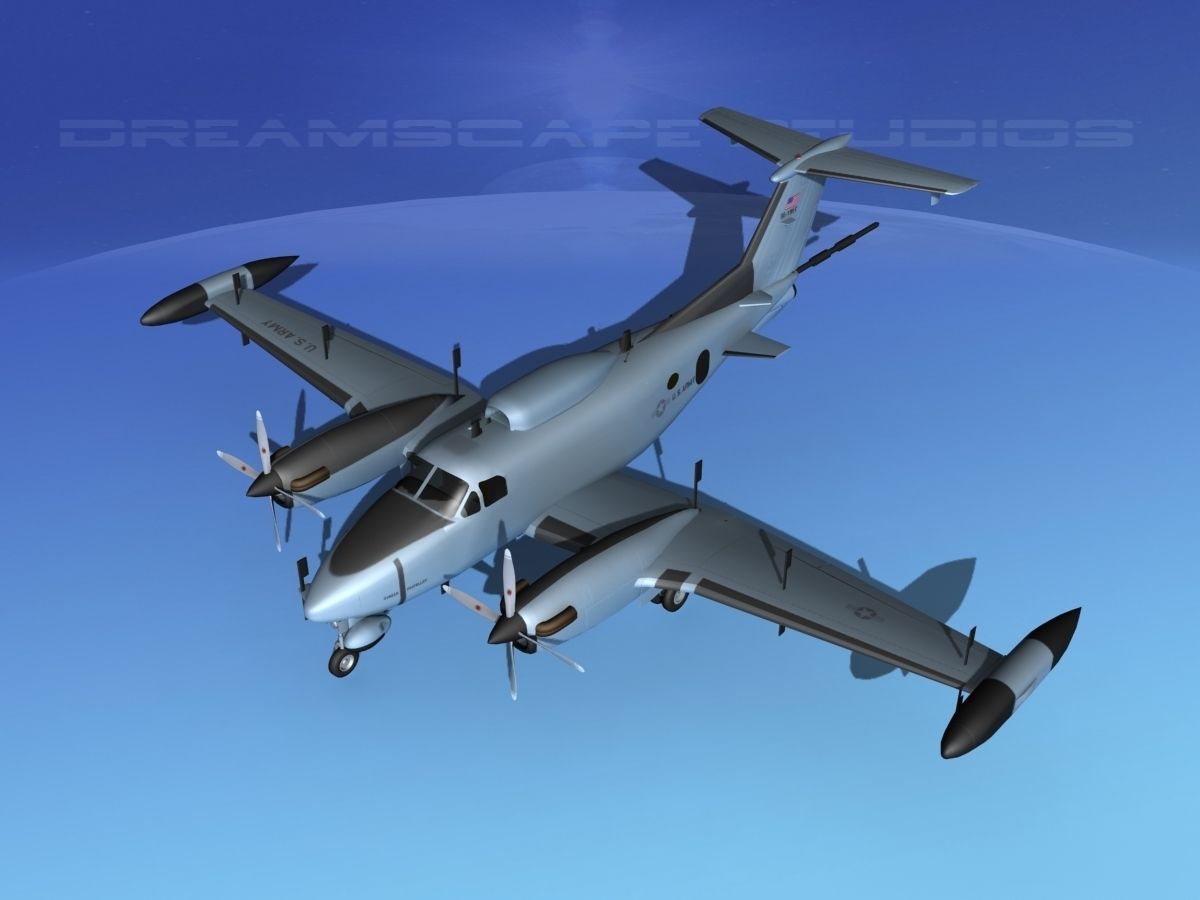 Beechcraft RC-12N Guardrail USAF 1 3D model_10