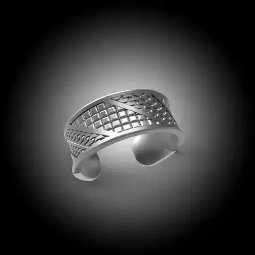 Free Size Ring Chocolate and chain ring