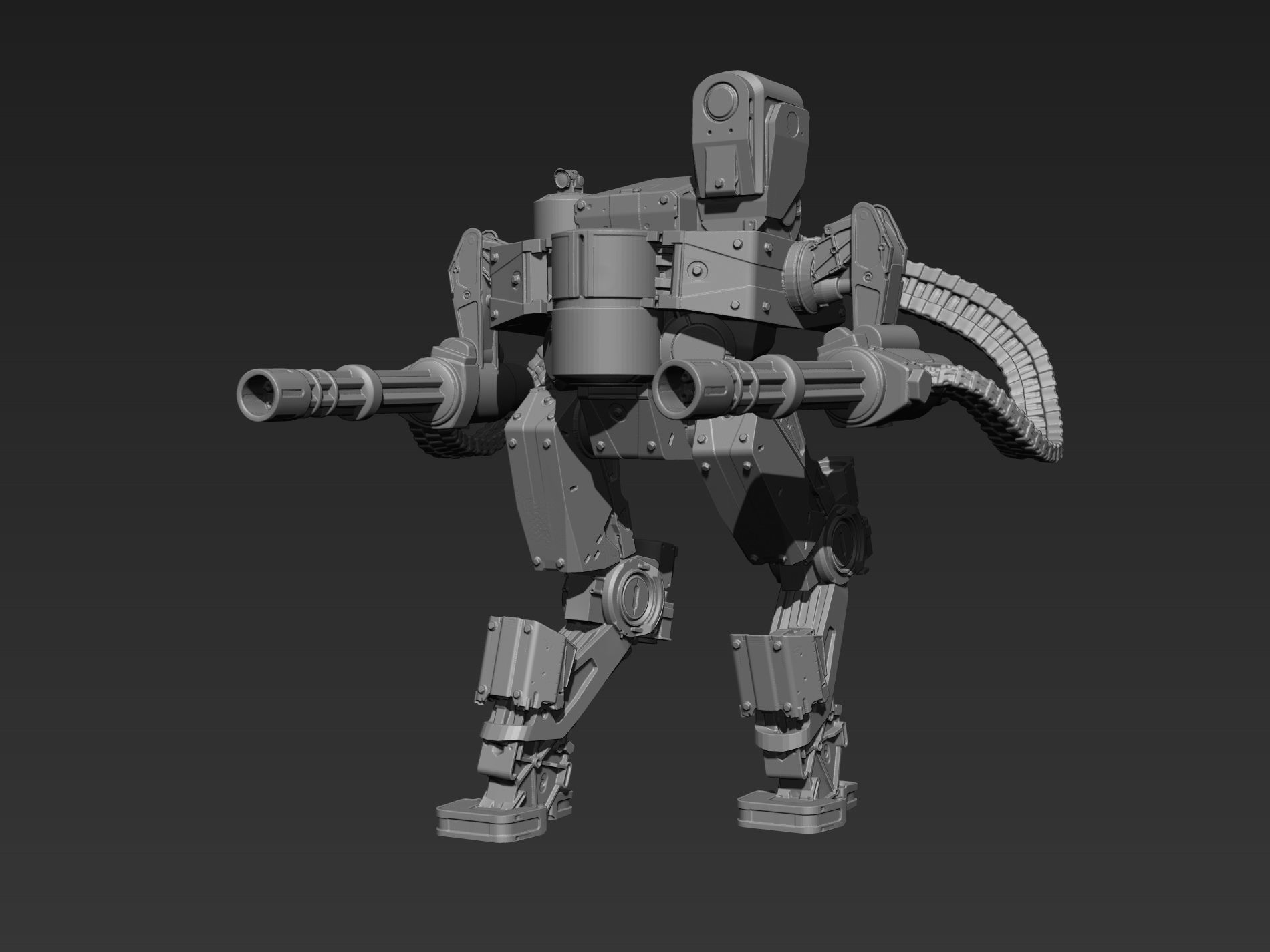 Sci fi robot  3D print model_7