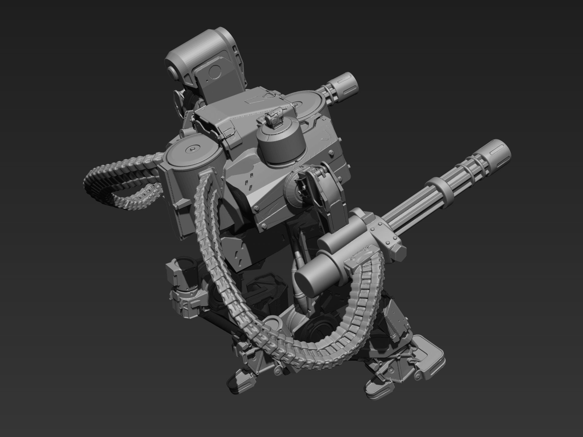 Sci fi robot  3D print model_12