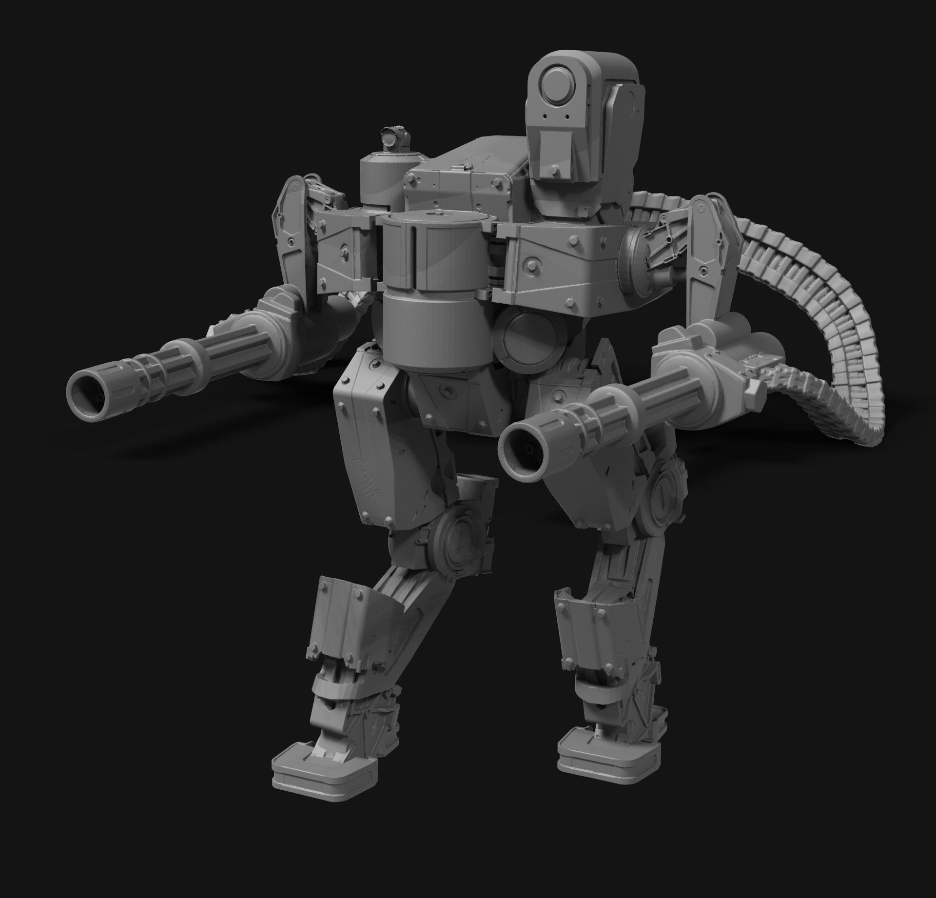 Sci fi robot  3D print model_2