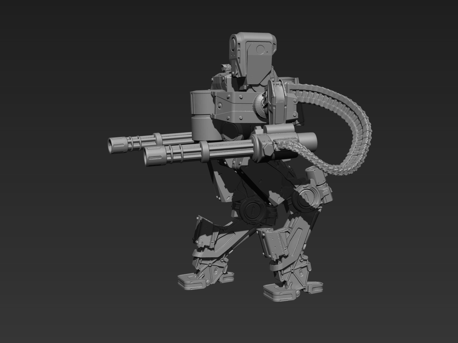 Sci fi robot  3D print model_8