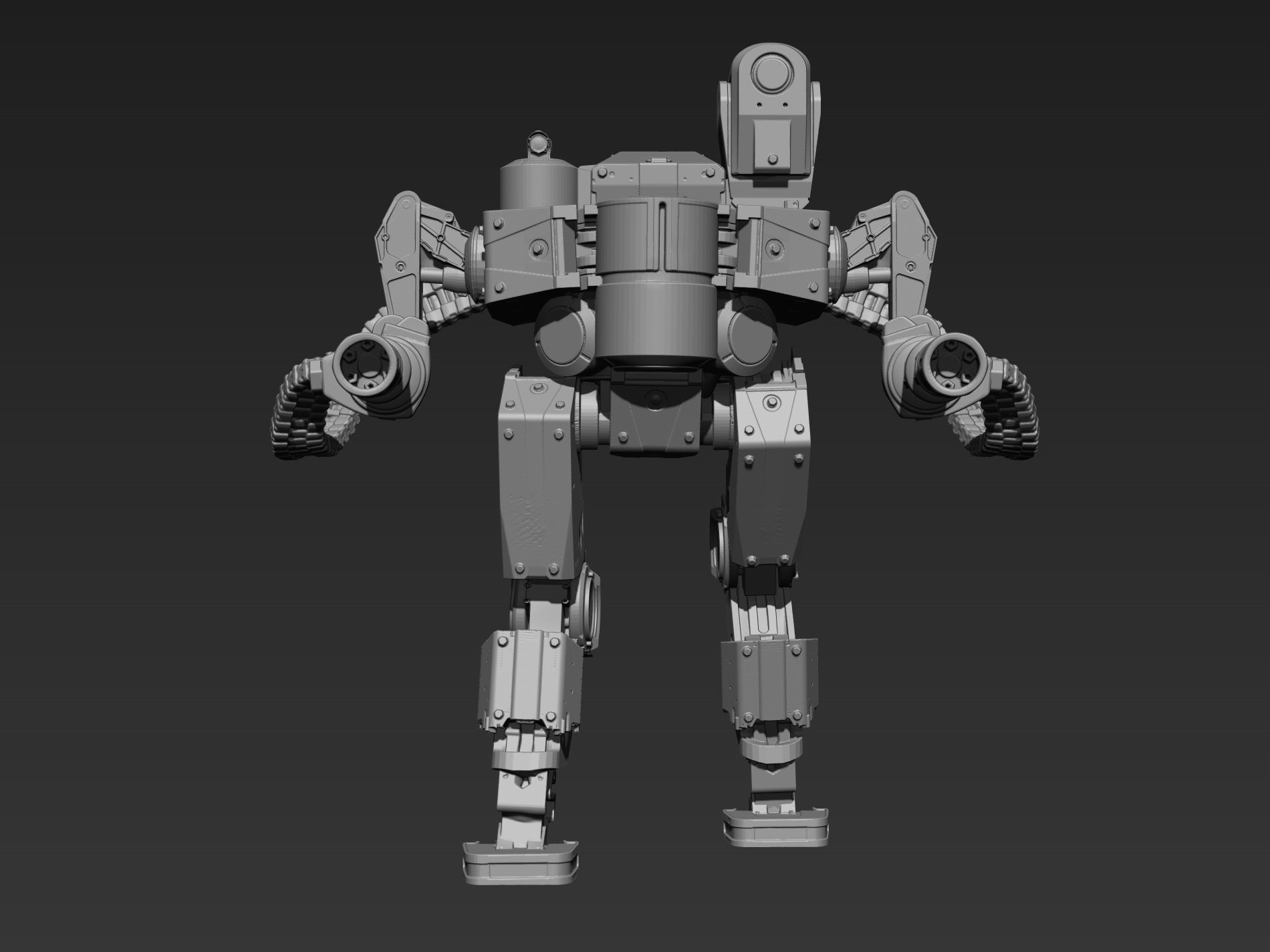 Sci fi robot  3D print model_6