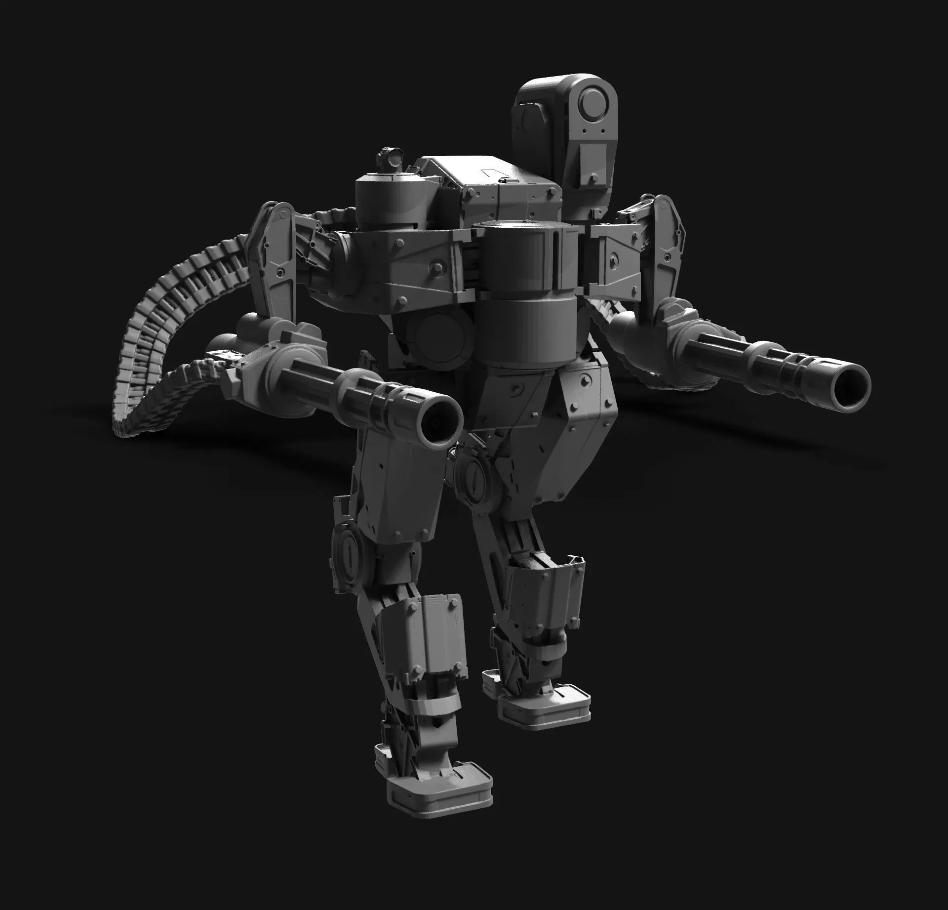 Sci fi robot  3D print model_0