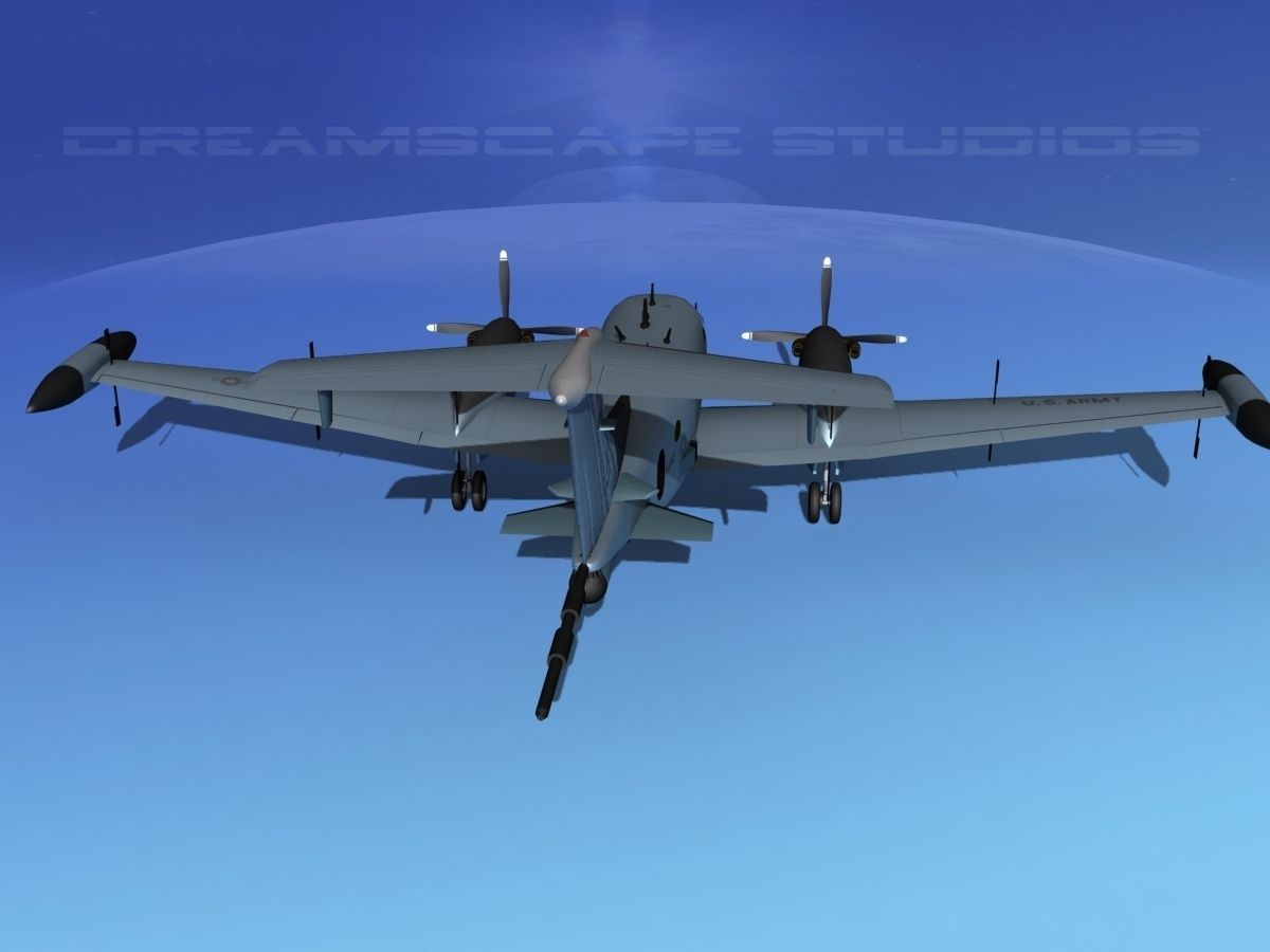 Beechcraft RC-12N Guardrail USAF 3 3D model_5