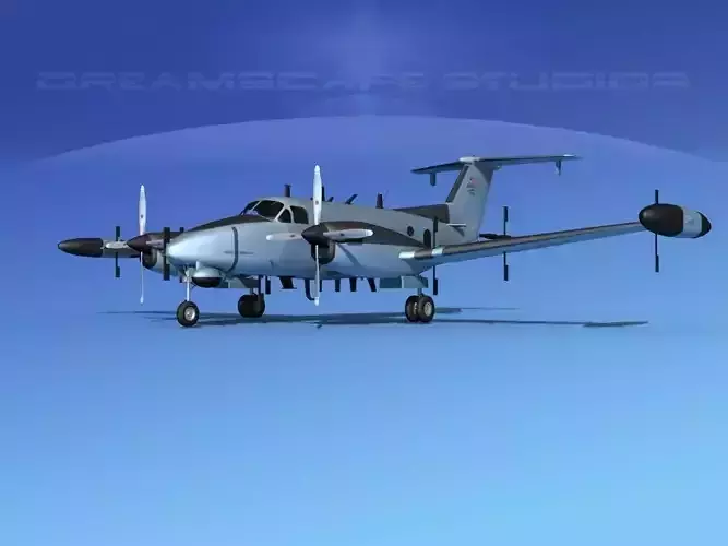 Beechcraft RC-12N Guardrail USAF 3 3D model