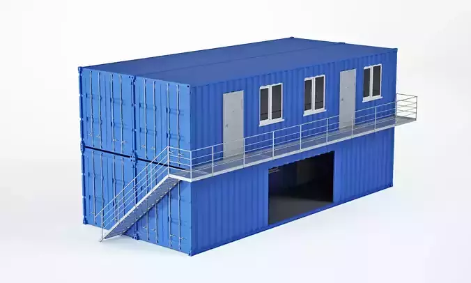 Construction container office 3D model