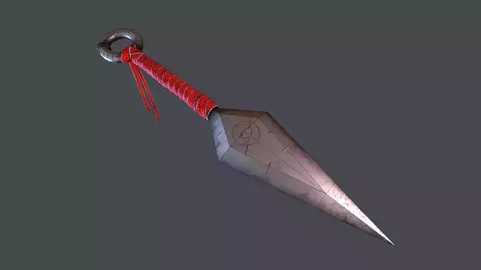 PBR Kunai Sarada Naruto weapon  Low-poly 3D model