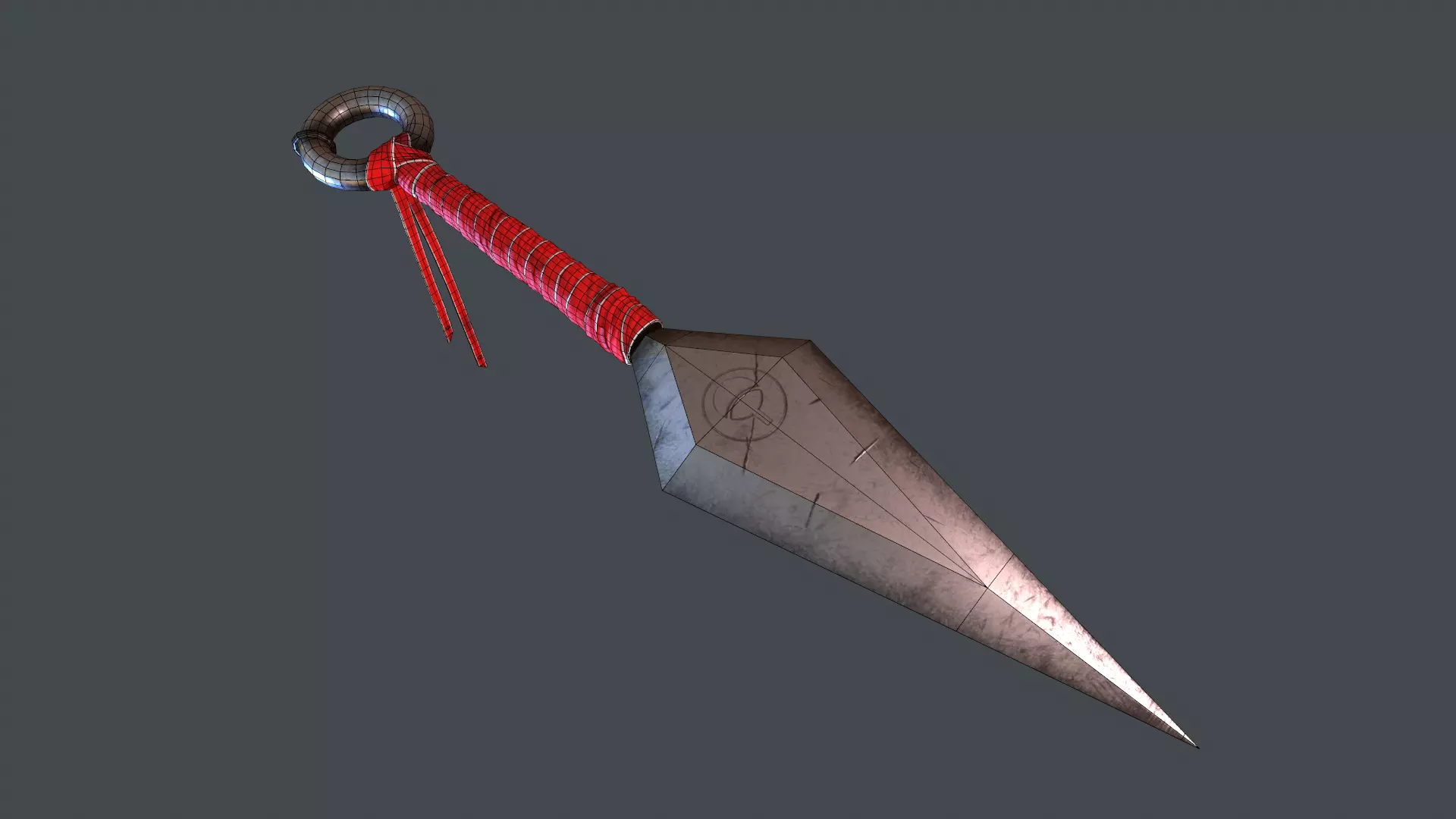 PBR Kunai Sarada Naruto weapon Low-poly 3D model