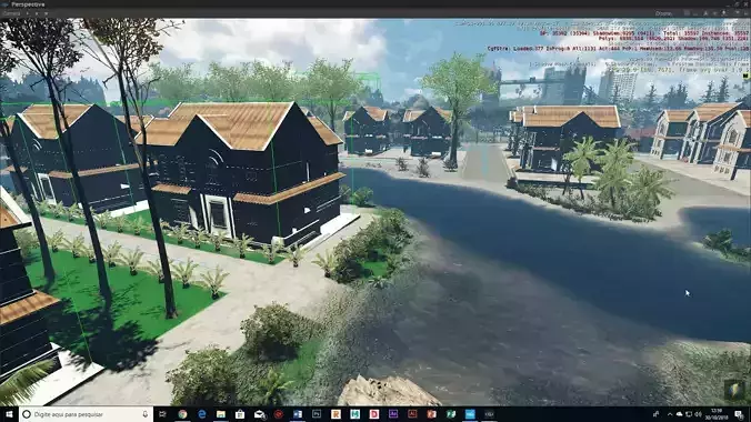 landscape Natureza CryEngine 5 3 3D model