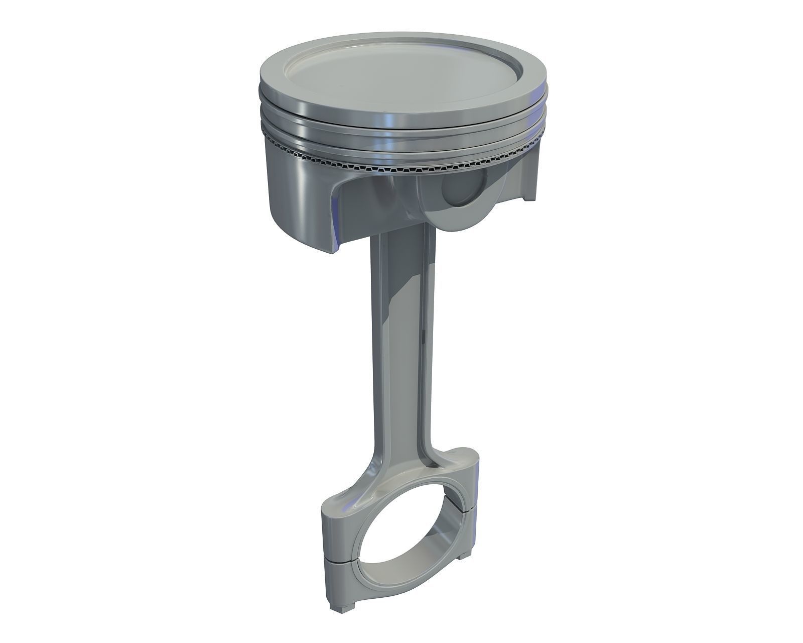 Piston engine 3D model_2