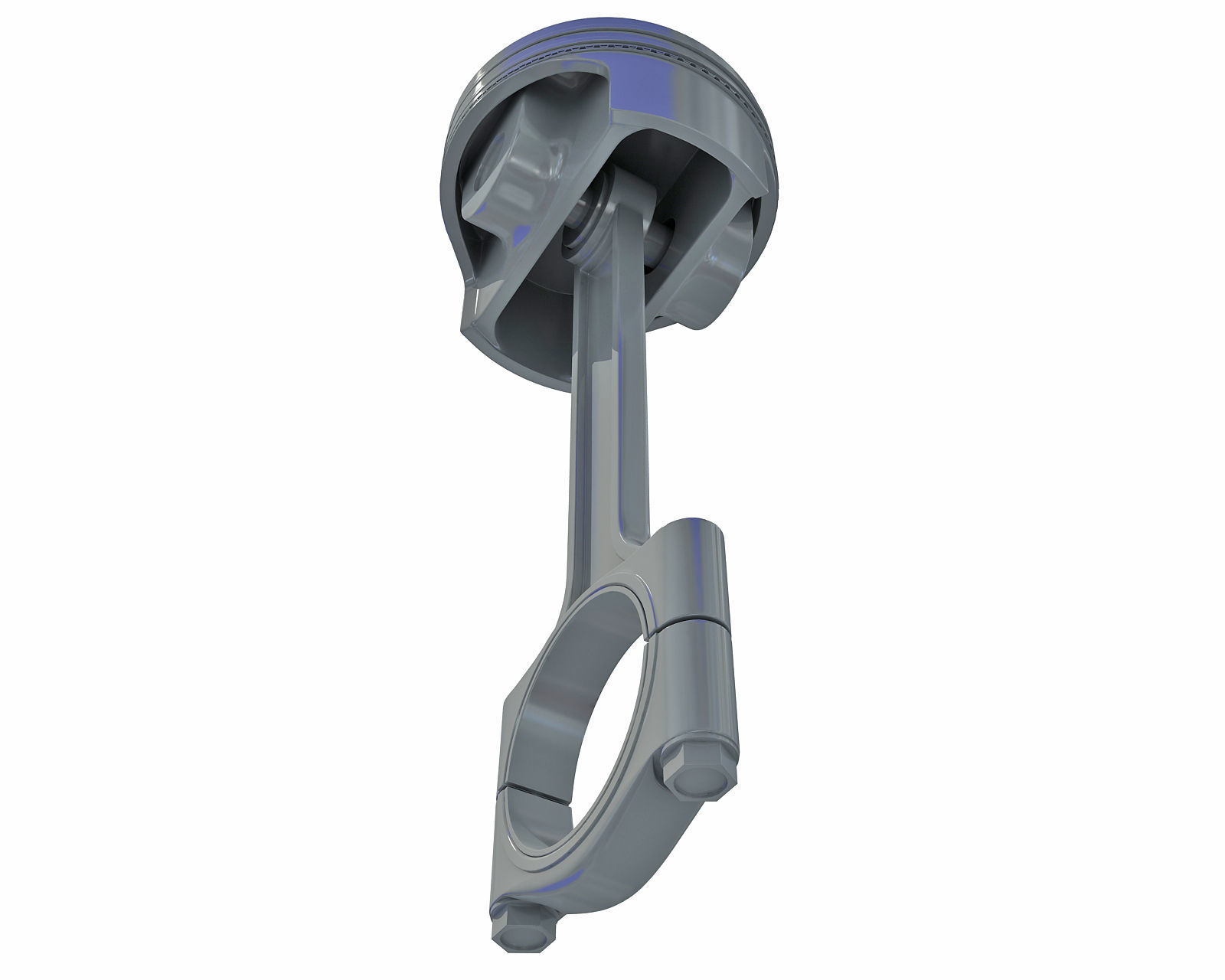 Piston engine 3D model_4