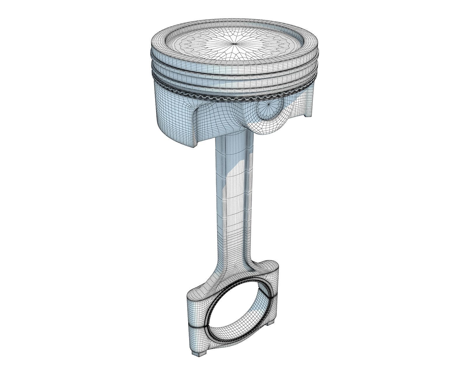 Piston engine 3D model_5