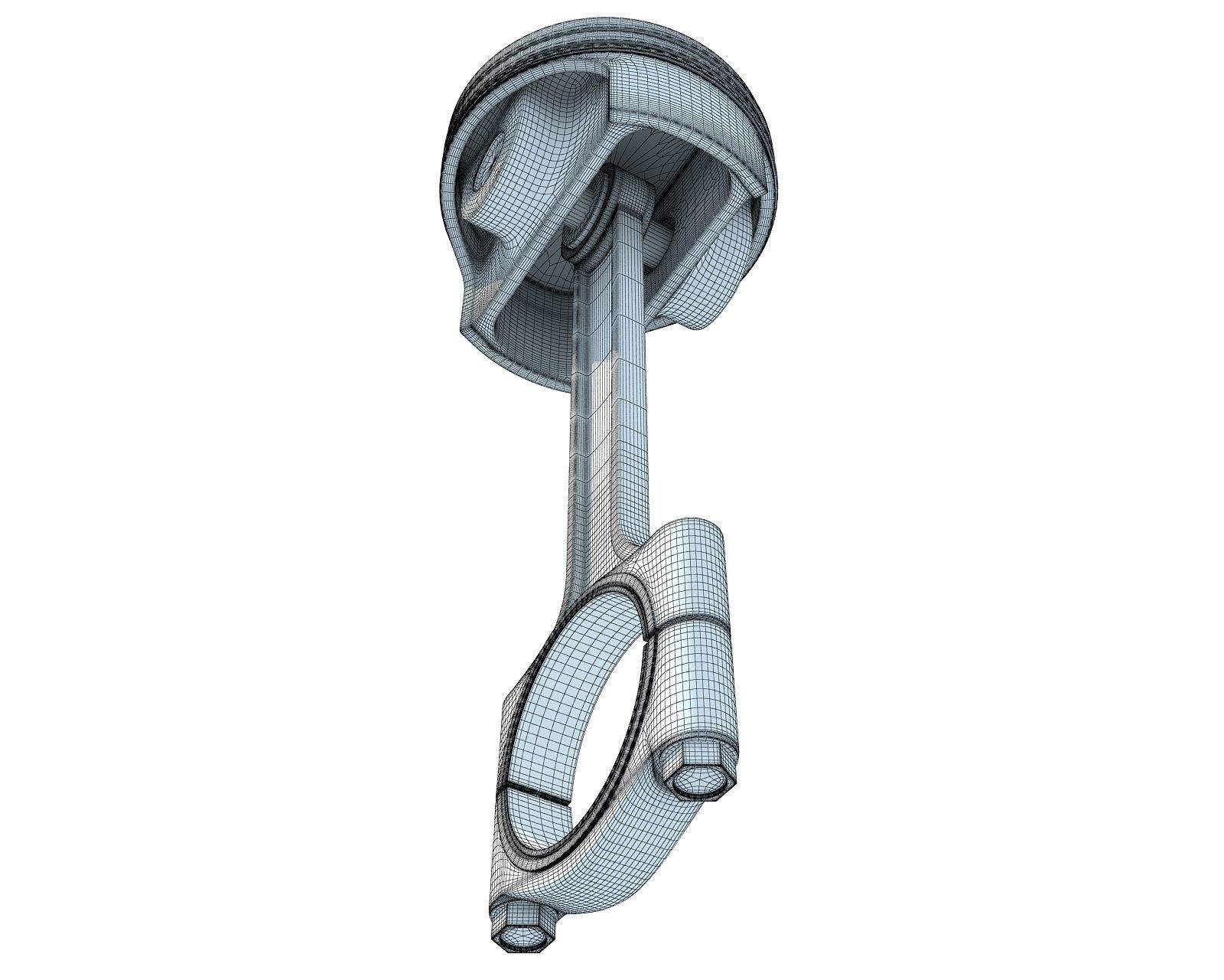 Piston engine 3D model_6