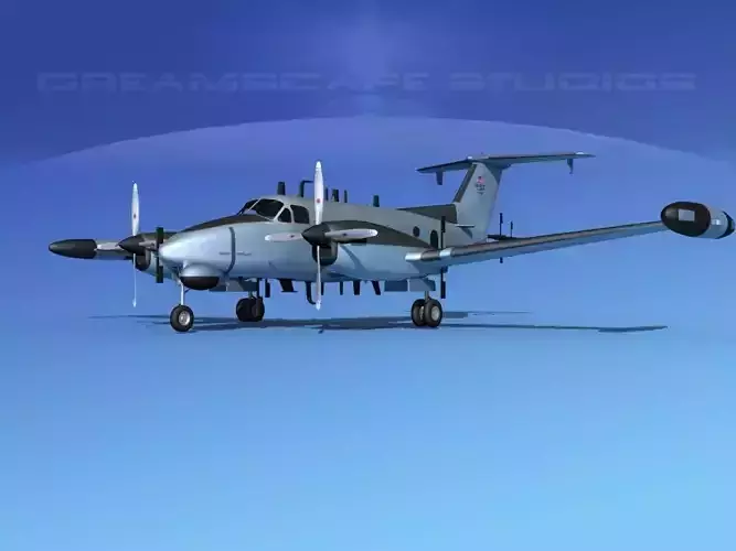 Beechcraft RC-12Q Guardrail USAF 1 3D model
