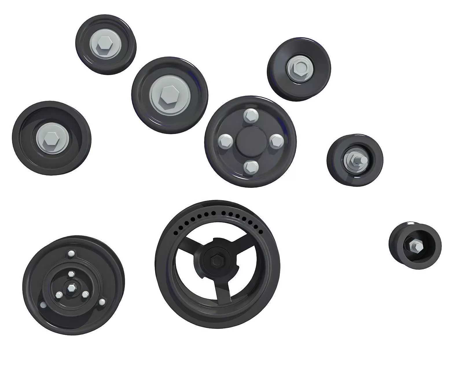 Engine Pulleys 3D model