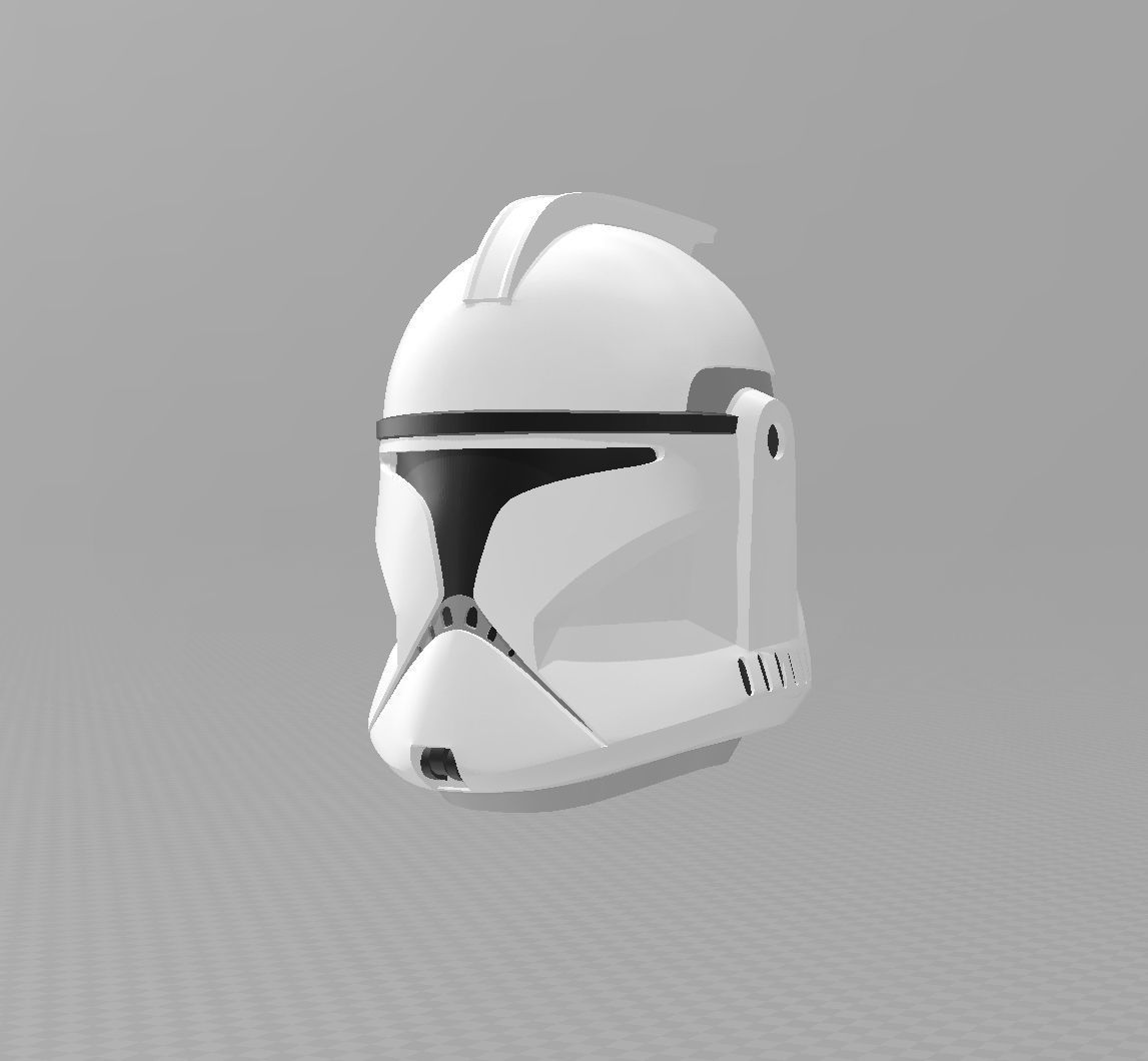 Star Wars Phase 1 Clone Trooper Helmet 3D print model_3