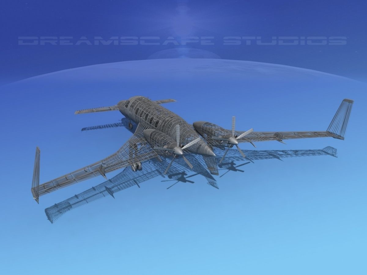 Beechcraft Starship 2000 T02 3D model_23