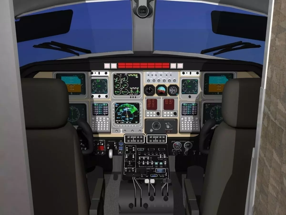 Beechcraft Starship 2000 T02 3D model_0