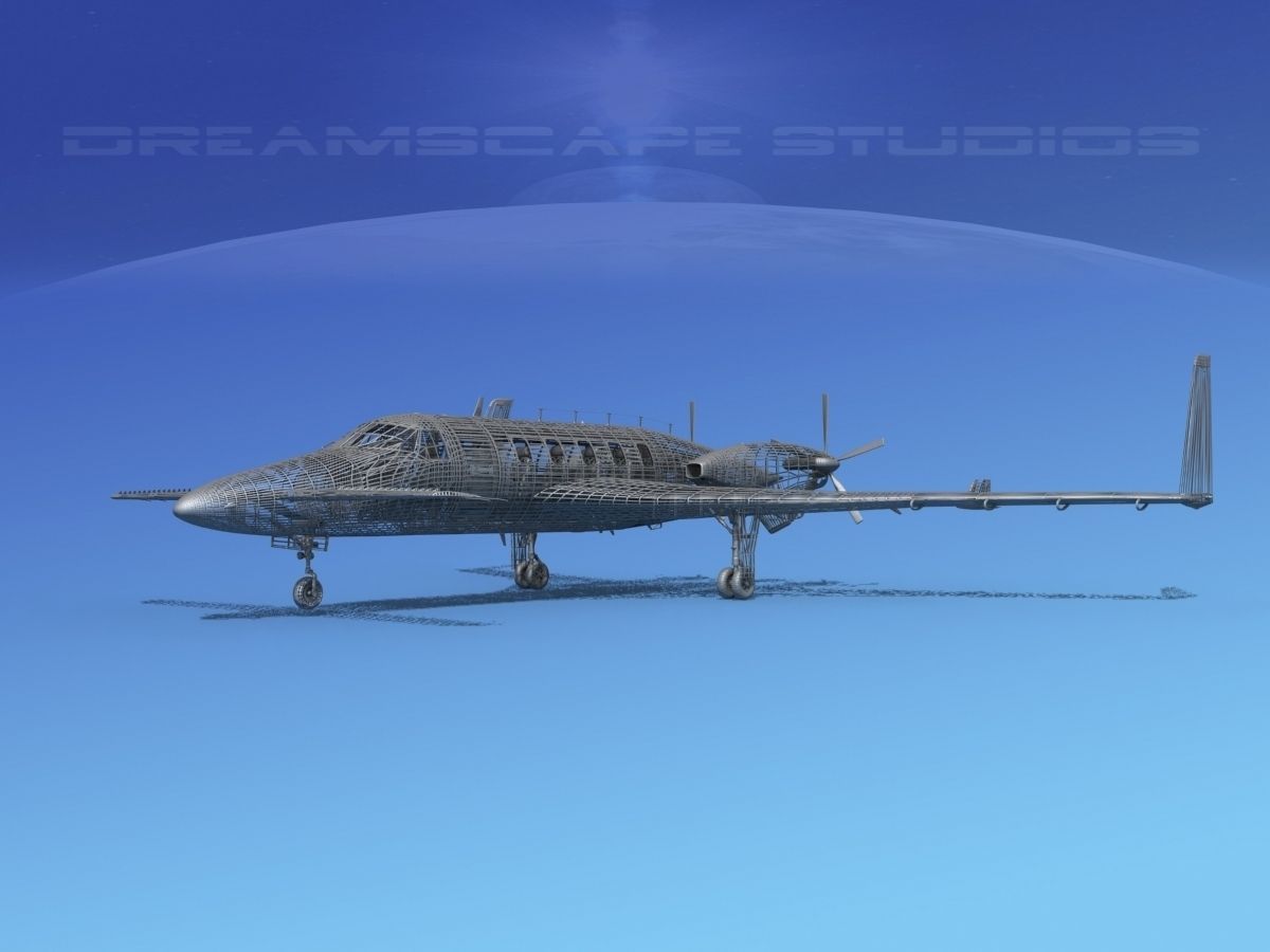 Beechcraft Starship 2000 T02 3D model_21