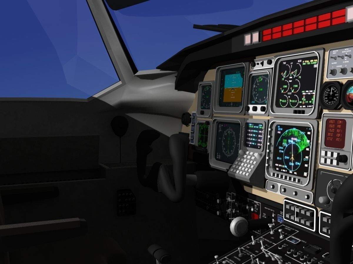 Beechcraft Starship 2000 T02 3D model_2