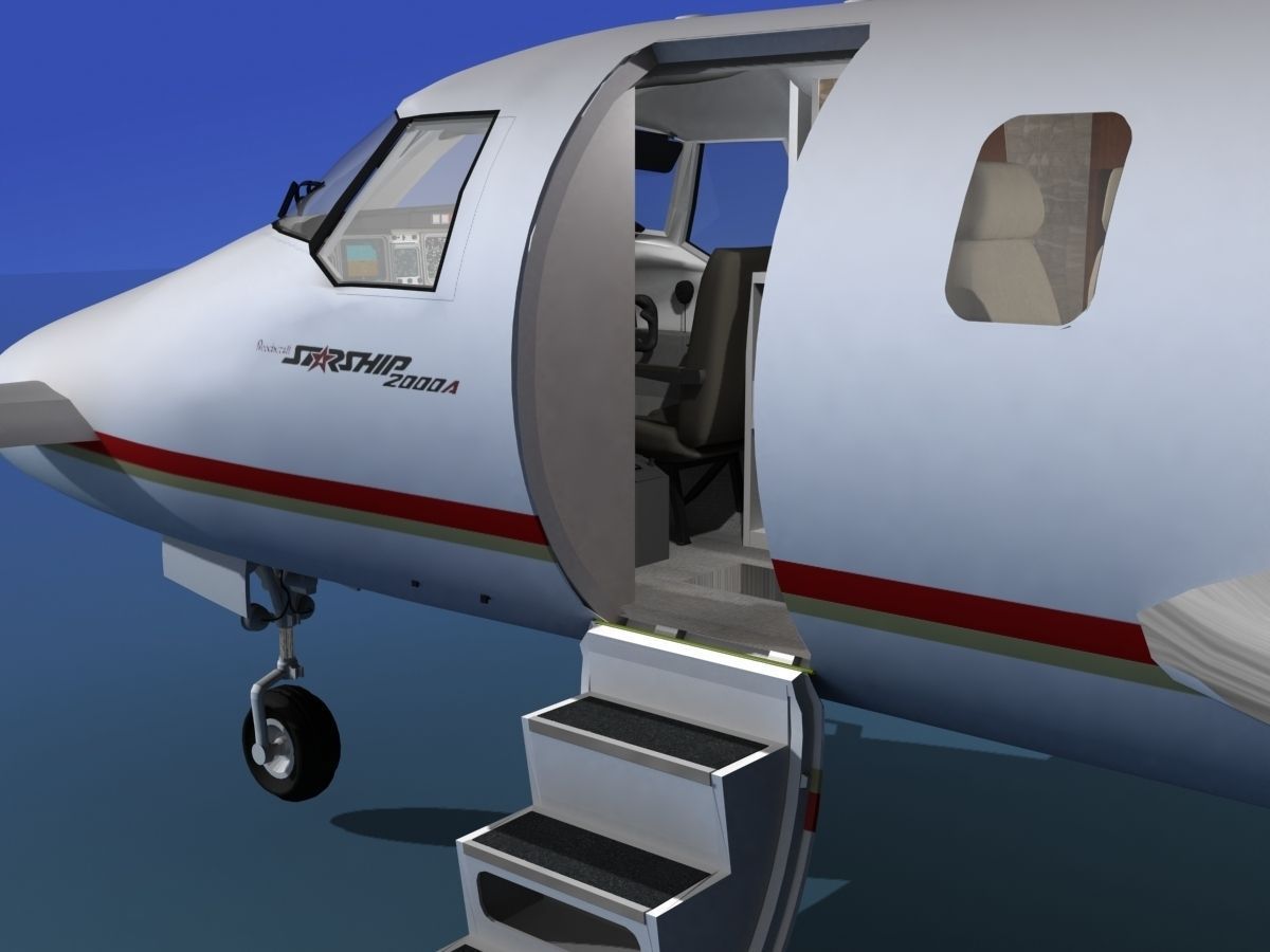 Beechcraft Starship 2000 T02 3D model_13
