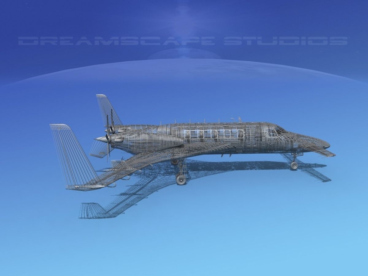 Beechcraft Starship 2000 T02 3D model_22