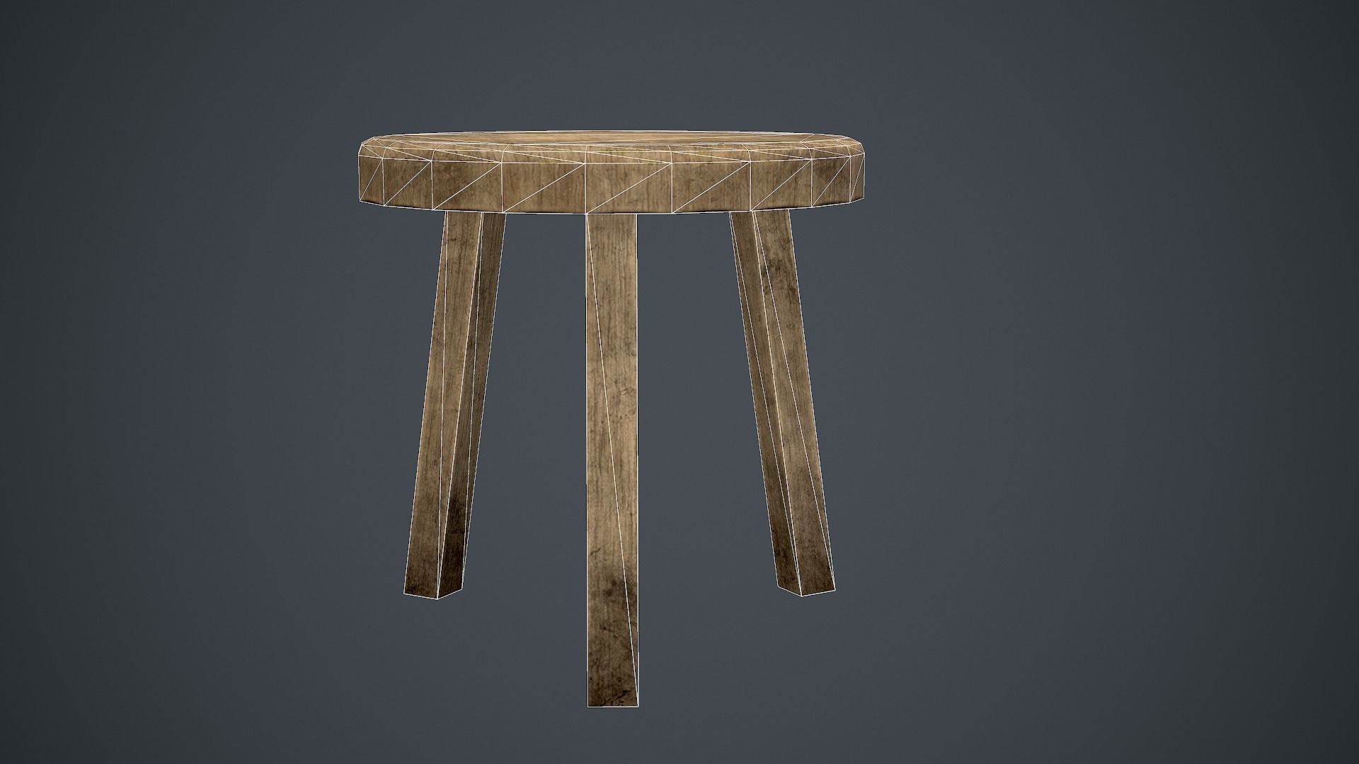 Medieval table pack Low-poly 3D model_13