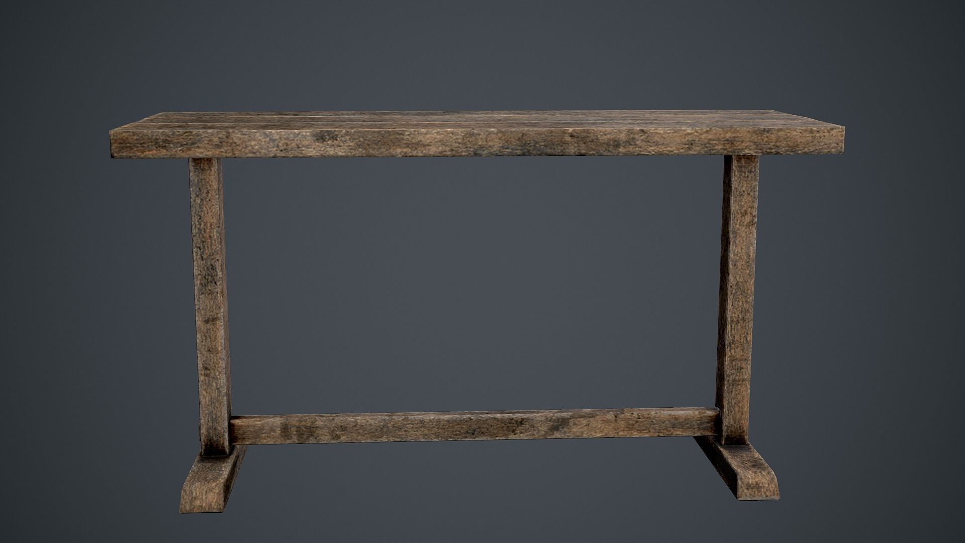 Medieval table pack Low-poly 3D model_22