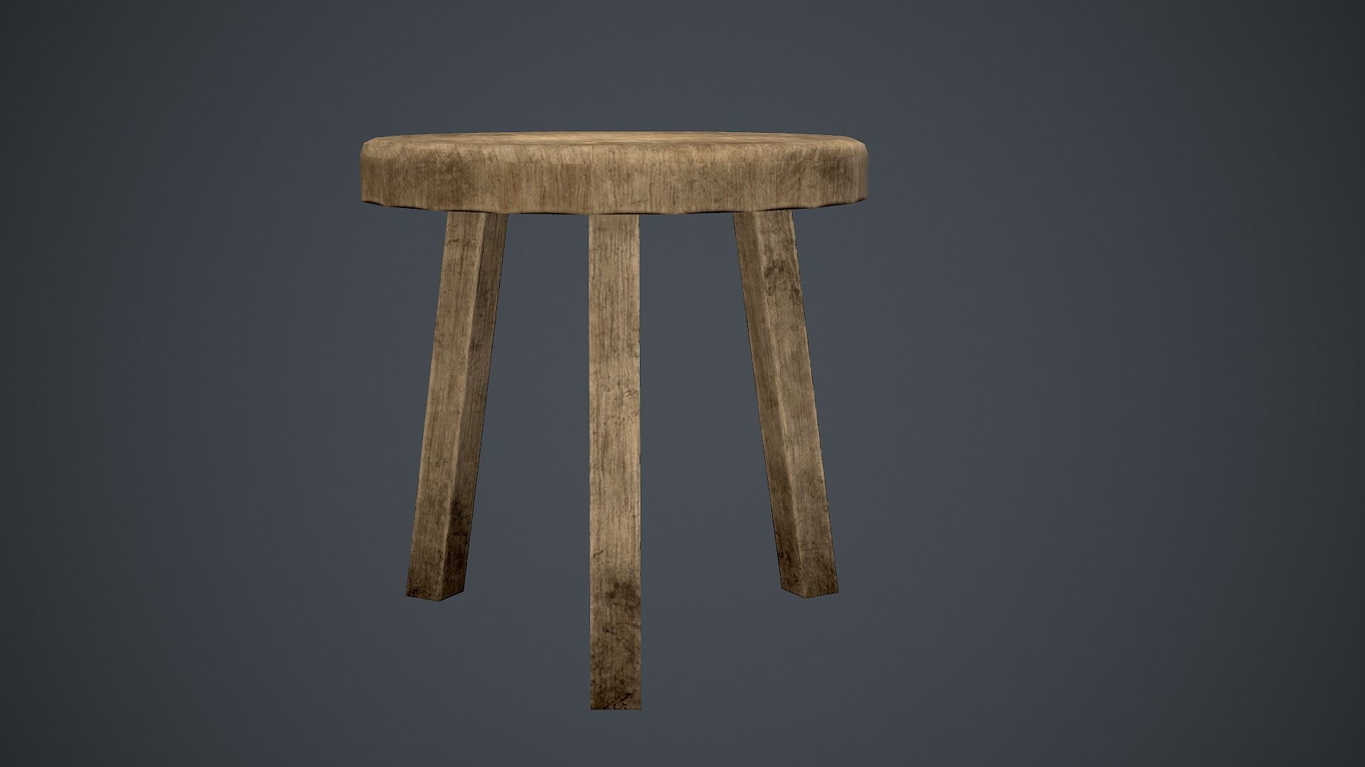 Medieval table pack Low-poly 3D model_12
