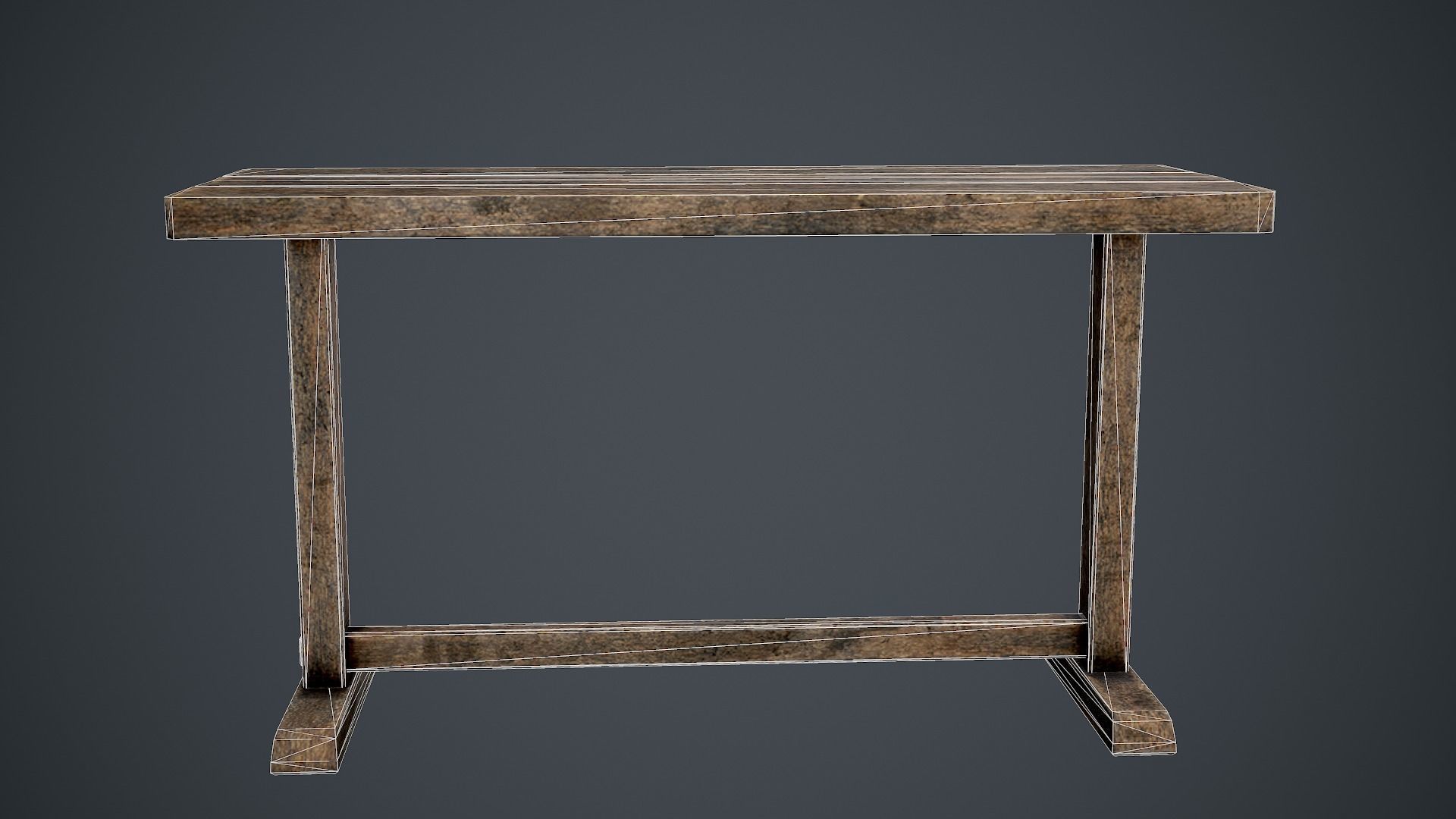 Medieval table pack Low-poly 3D model_23