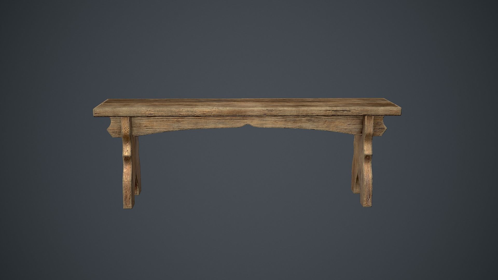 Medieval table pack Low-poly 3D model_8
