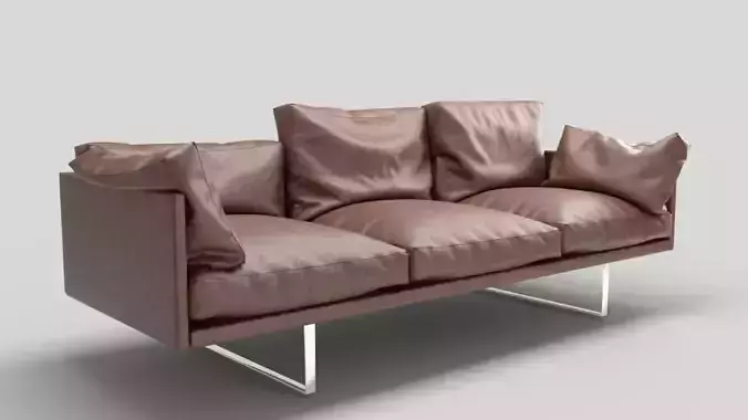 Leather Sofa 3d model