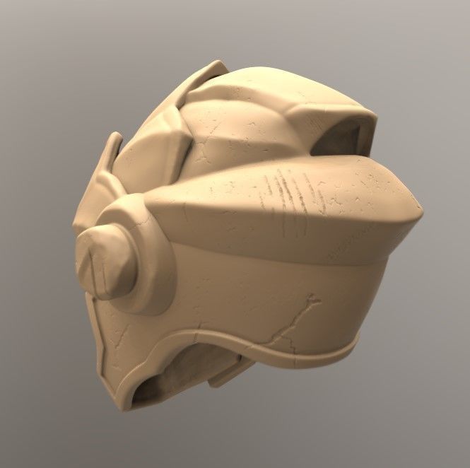 Goblin Slayer Helmet Battle Damage 3D print model_1