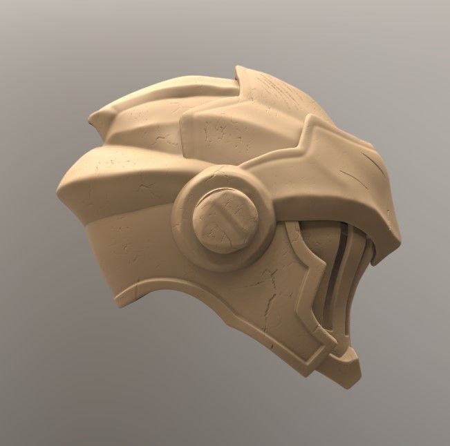 Goblin Slayer Helmet Battle Damage 3D print model_2