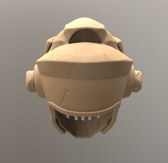 Goblin Slayer Helmet Battle Damage 3D print model_4