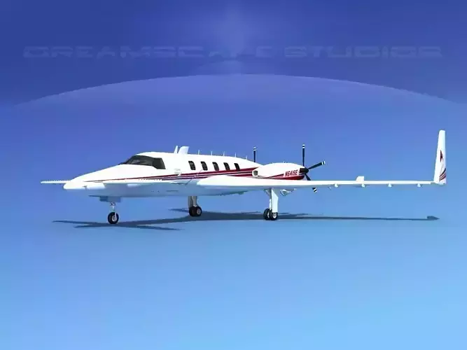 Beechcraft Starship 2000 T06 3D model
