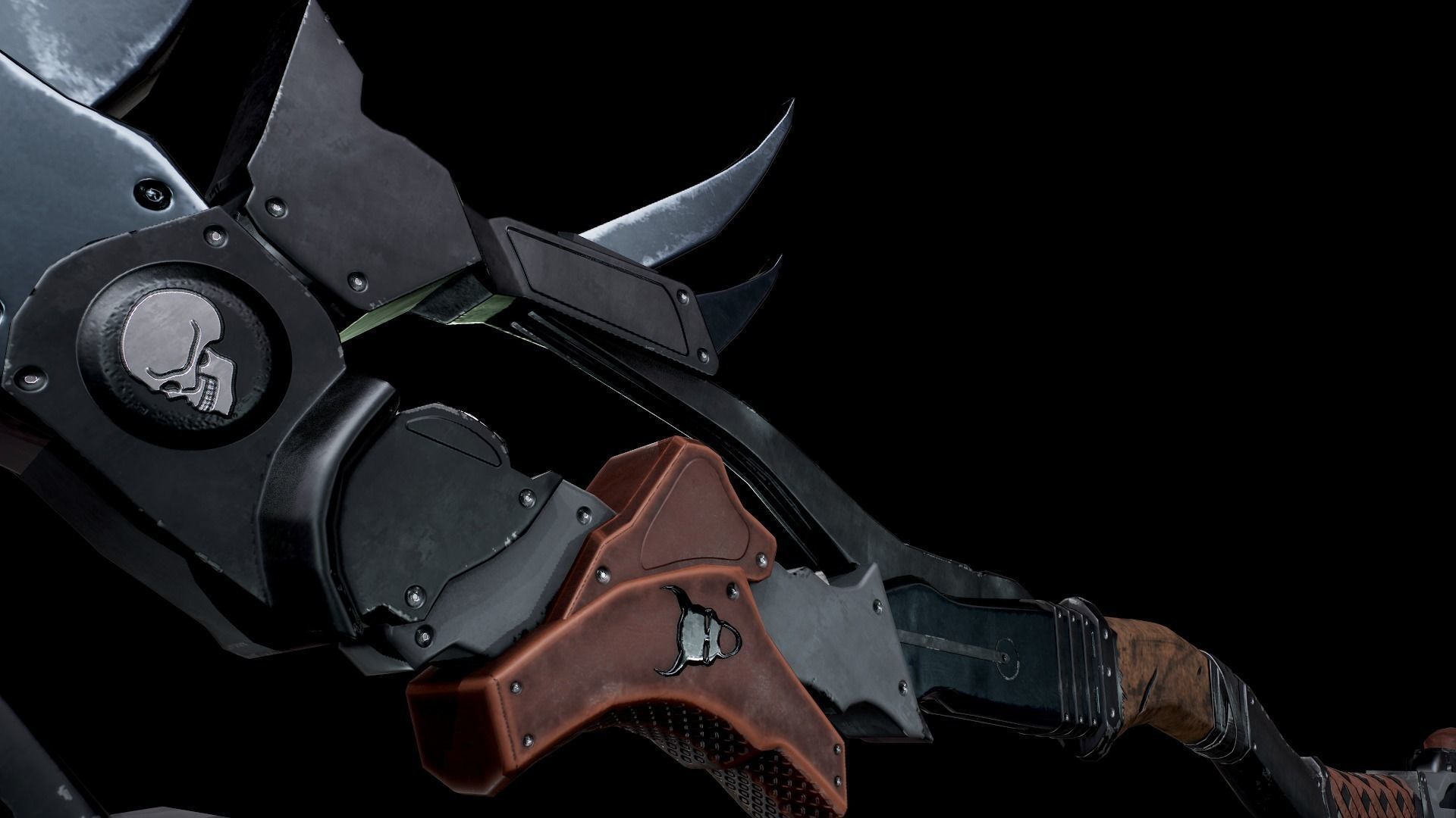 Great Axe Low-poly 3D model_6