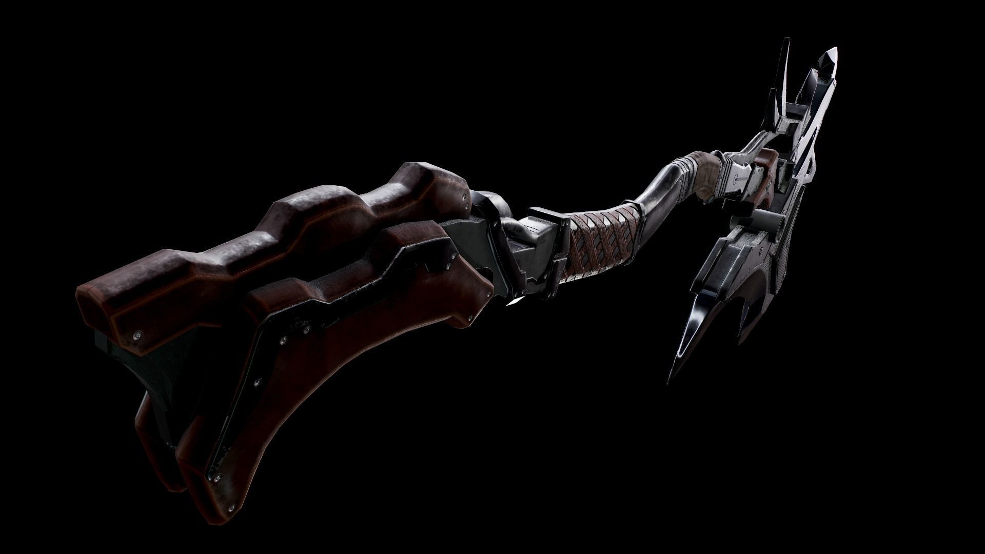 Great Axe Low-poly 3D model_11