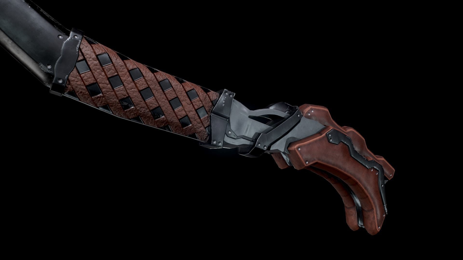 Great Axe Low-poly 3D model_8