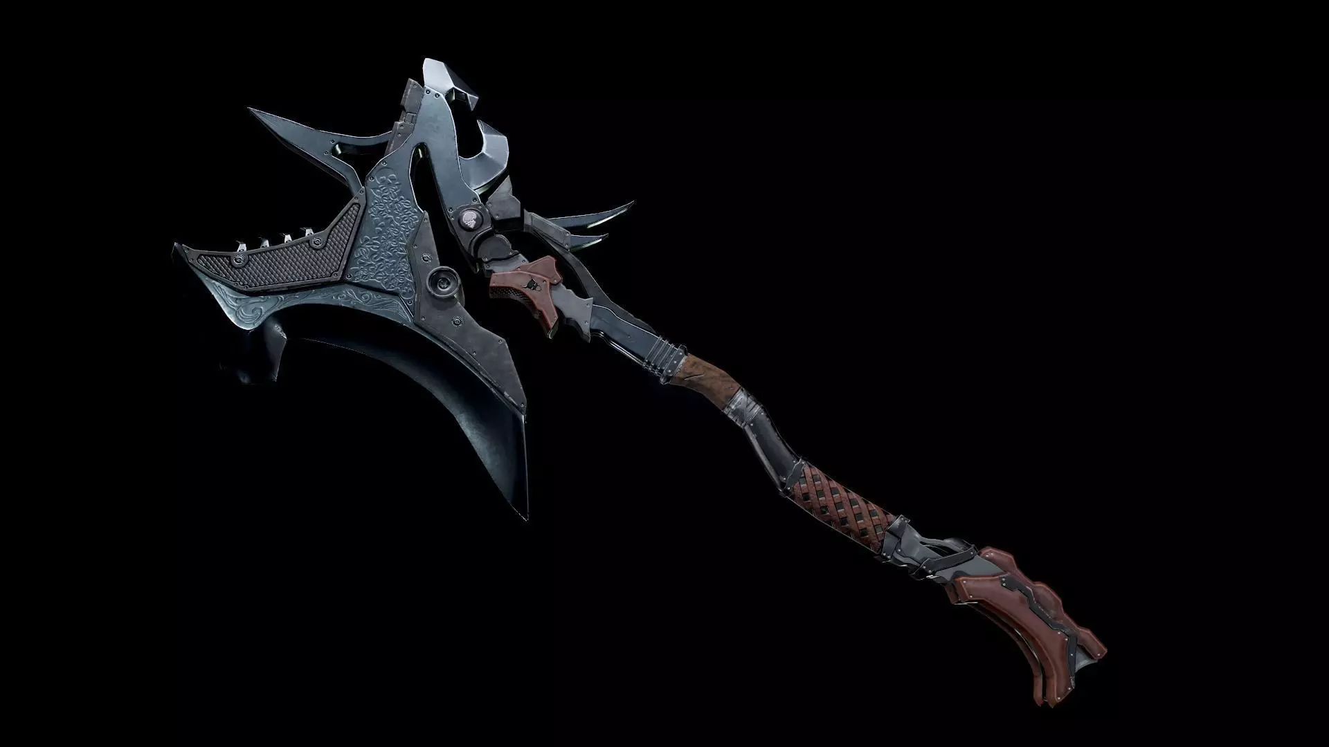 Great Axe Low-poly 3D model_0