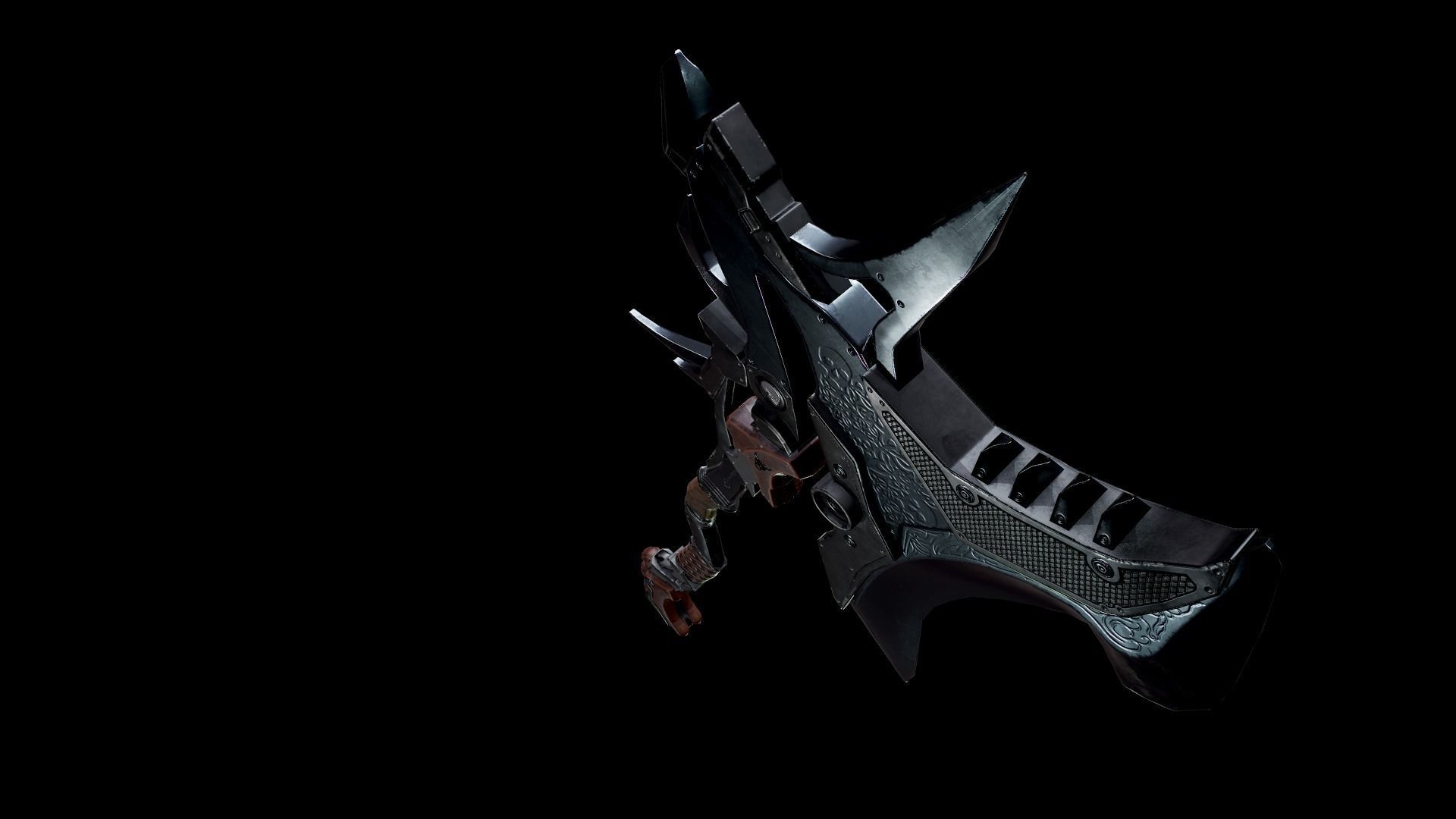 Great Axe Low-poly 3D model_14