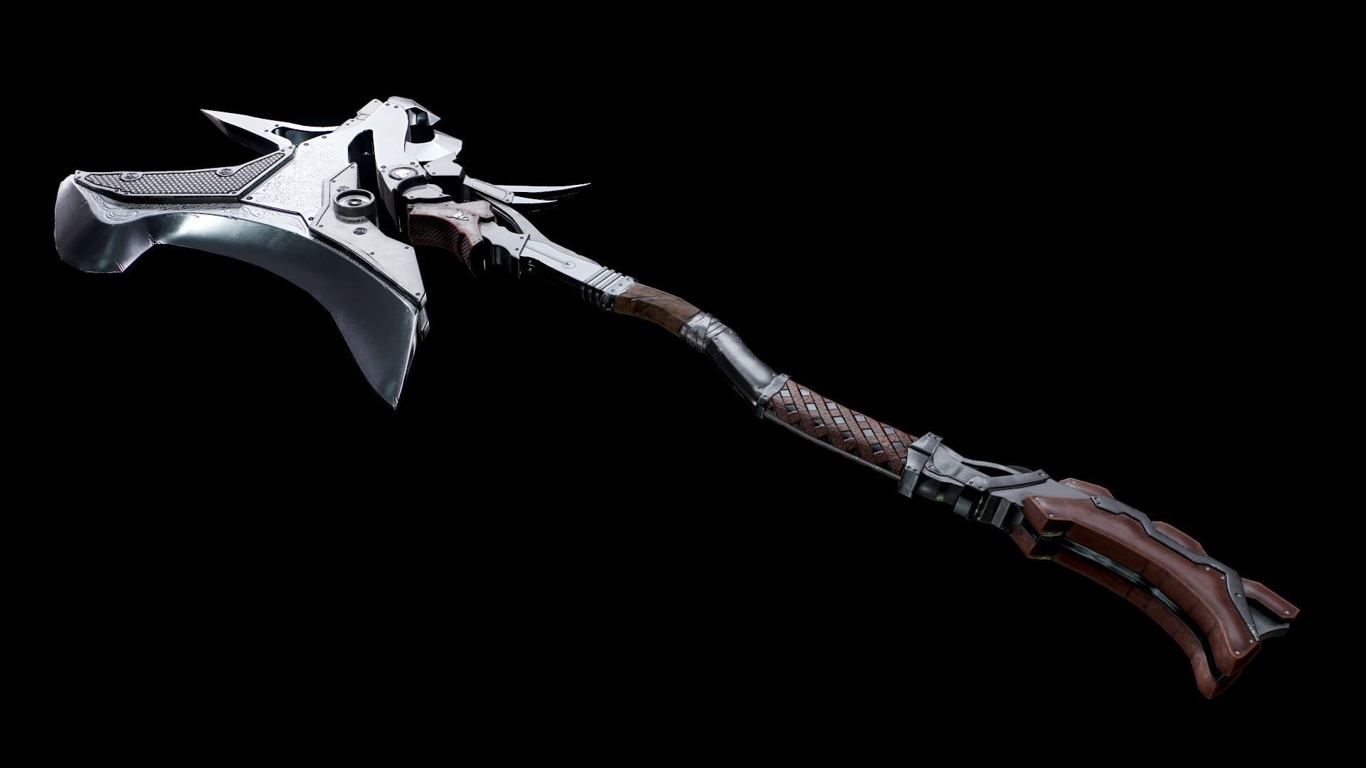 Great Axe Low-poly 3D model_2