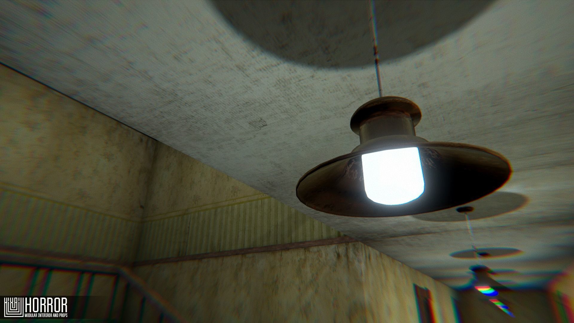 Horror - modular interiror and props Low-poly 3D model_15