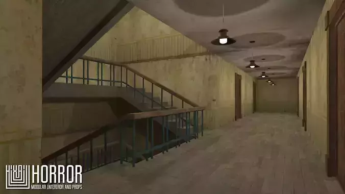 Horror - modular interiror and props