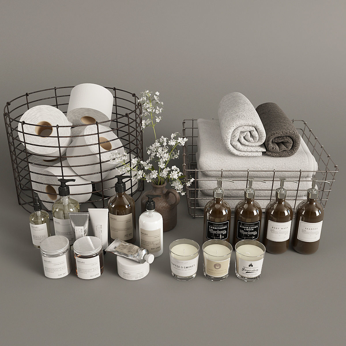 Bathroom Decor 2 3D model_6