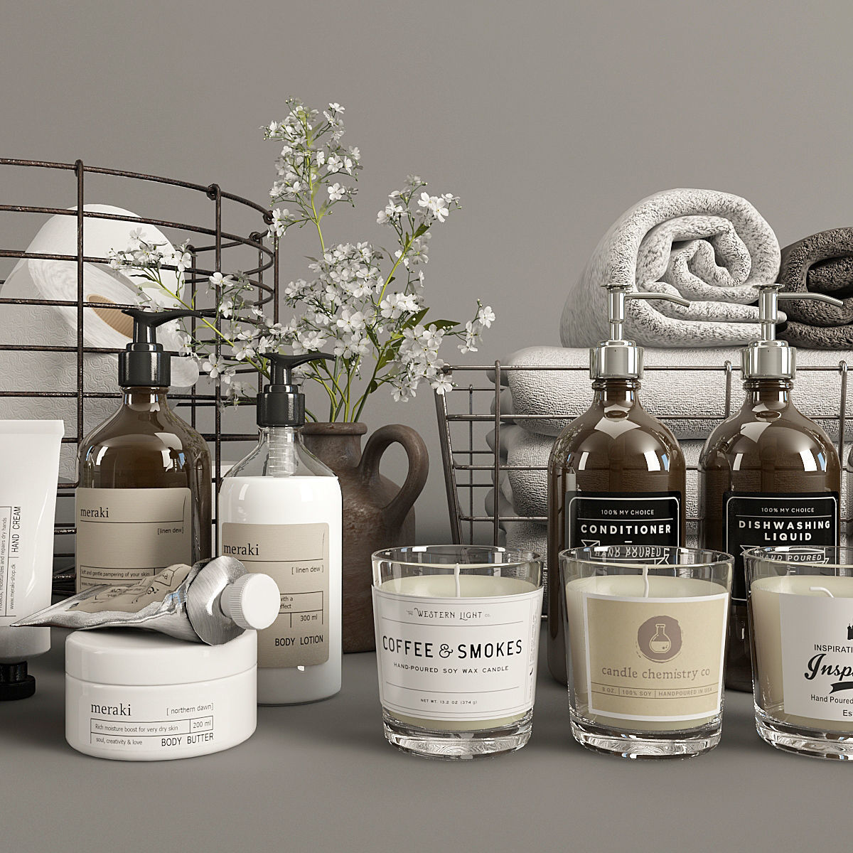 Bathroom Decor 2 3D model_4