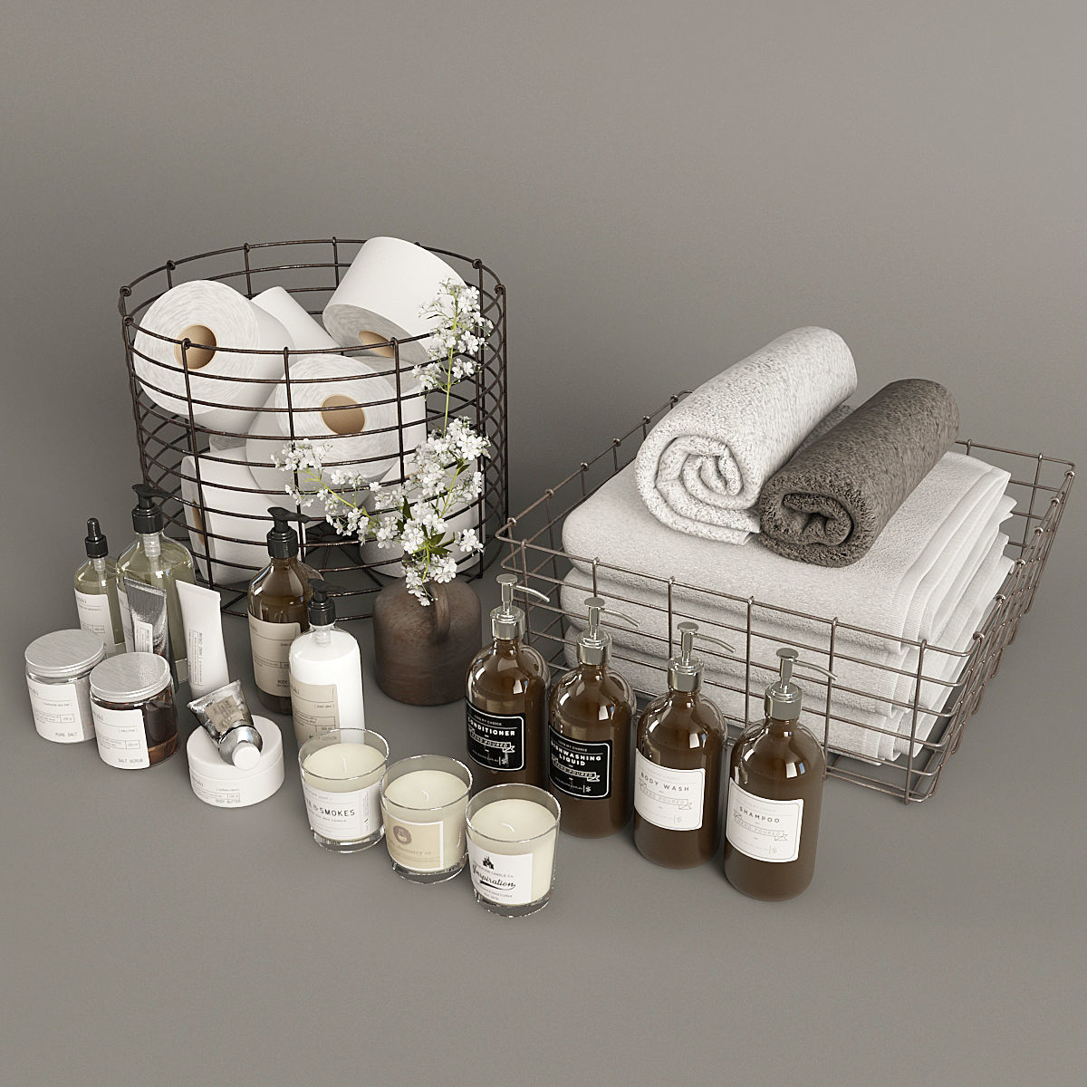 Bathroom Decor 2 3D model_7